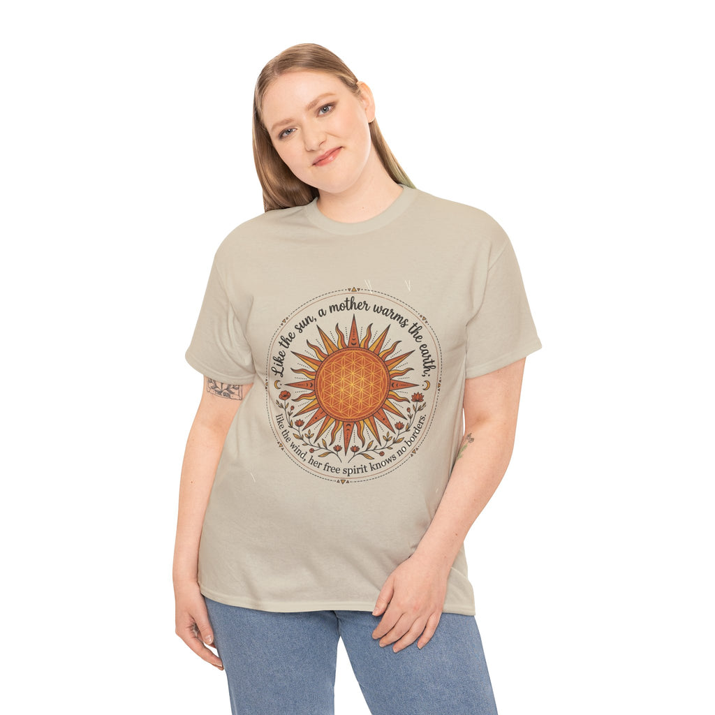 Sunflower Mandala Tee | Sunburst Floral Graphic Shirt