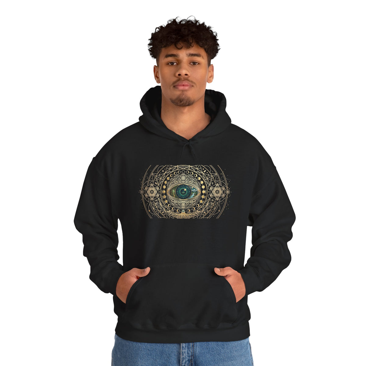 Antique Green Eye Illustration Hoodie | vision quest, Burning man, Mystic Graphic Sweatshirt