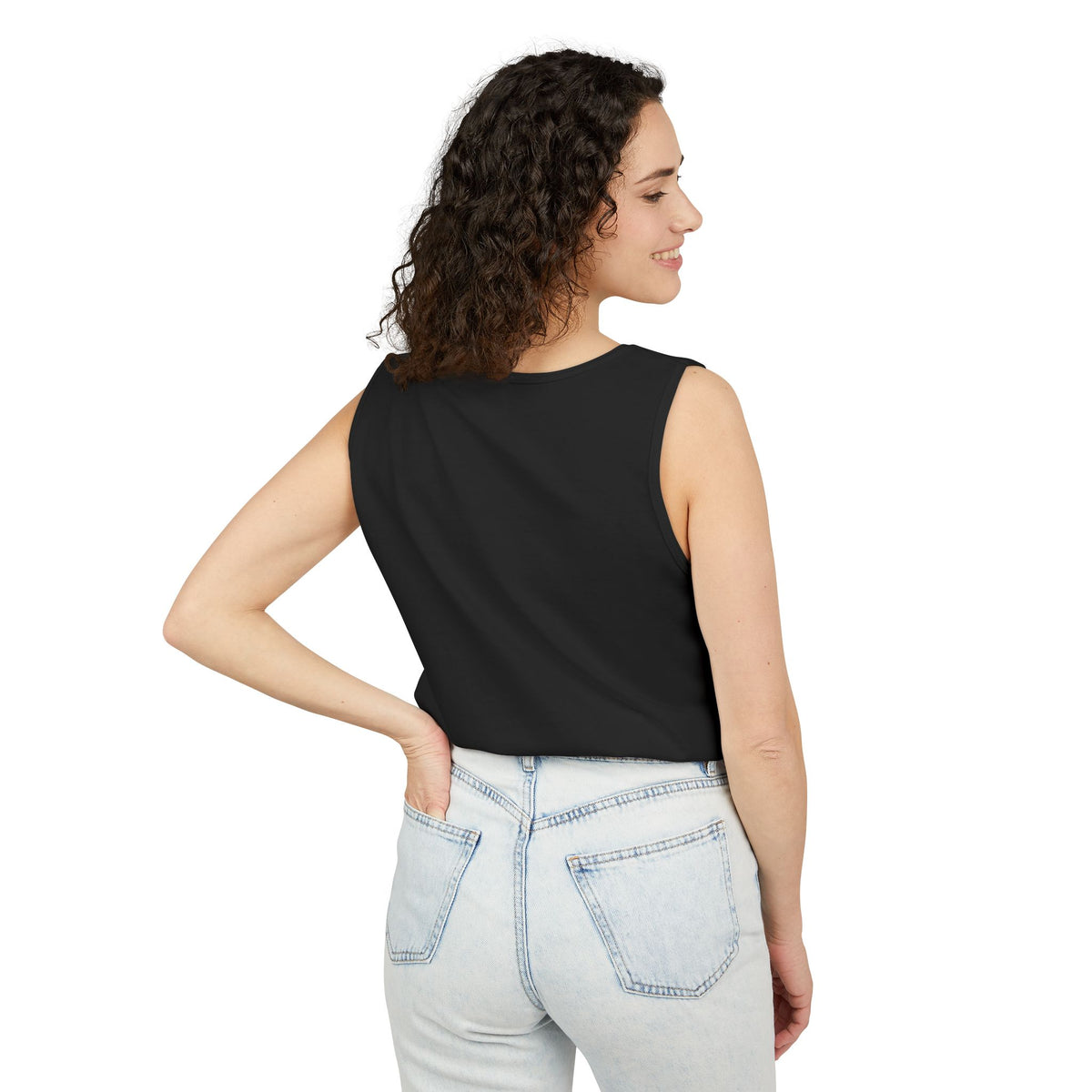 Sacred Geometry Star Metatron Design Tank Top | Moonlit Forest Pattern