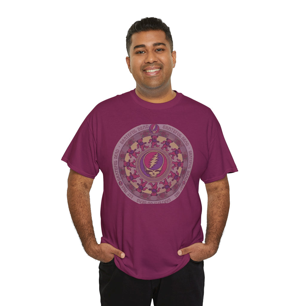 Grateful Dead Steal Your Face Mandala Tee | Psychedelic Band Shirt