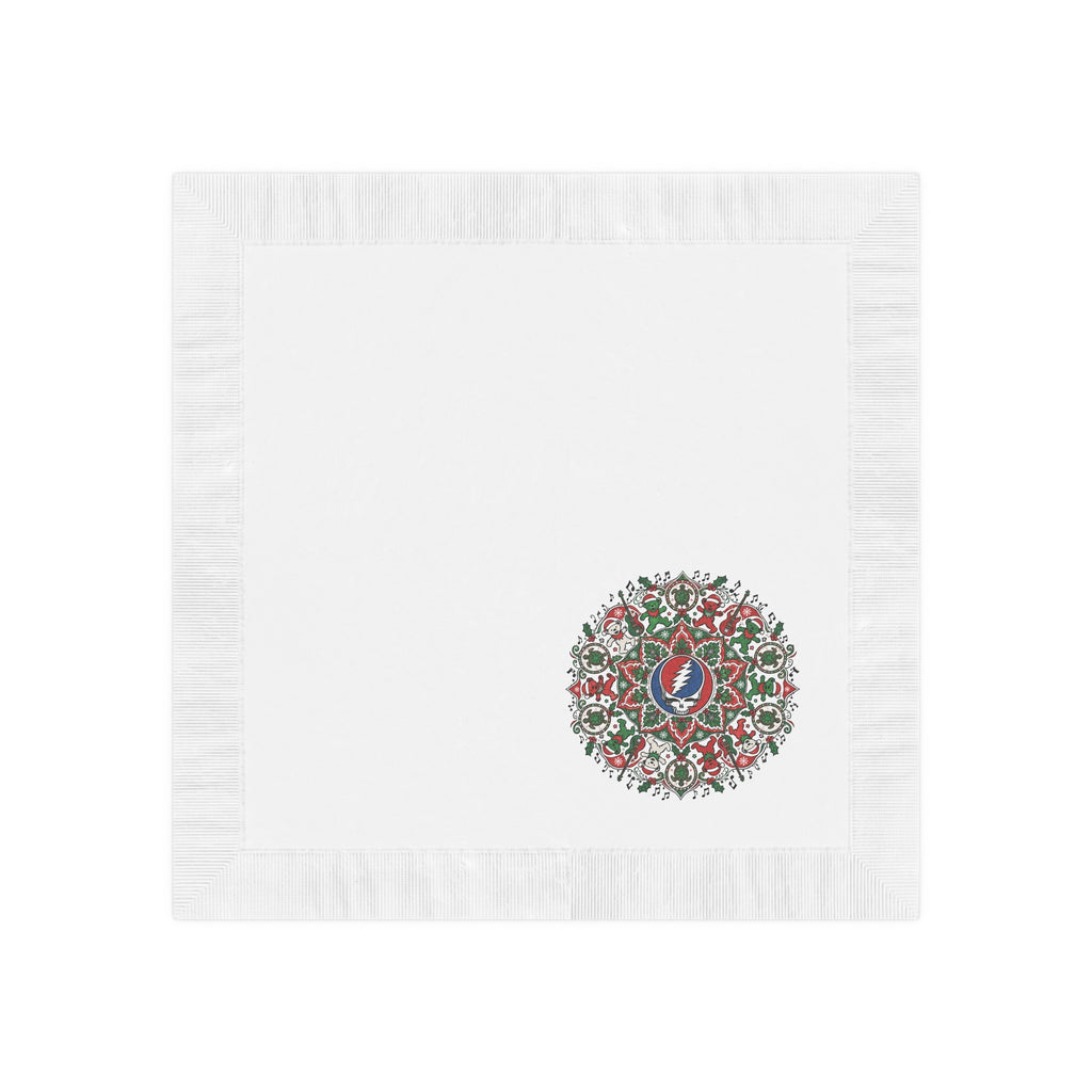 Grateful Dead Mandala Napkins, Christmas  napkin, gift for deadhead