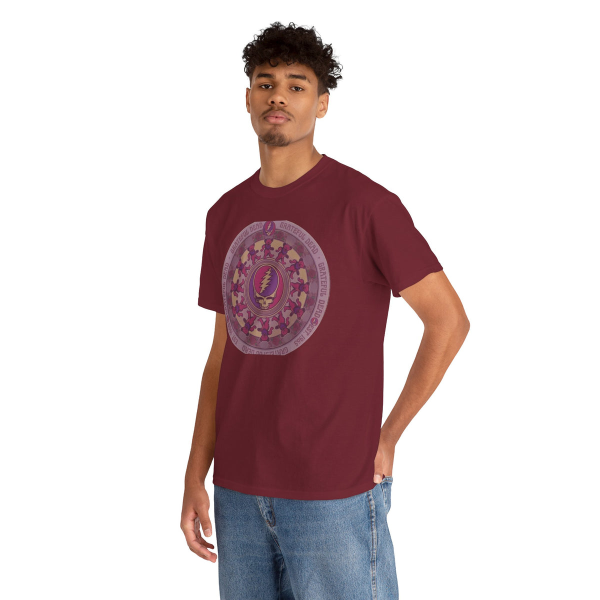 Grateful Dead Steal Your Face Mandala Tee | Psychedelic Band Shirt