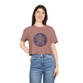 Ganesha Mandala Women's Crop Tee | Hindu Elephant Deity, Spiritual Yoga Top