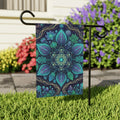 Botanical Mandala Garden Banner | House Flag, Floral Geometric Design