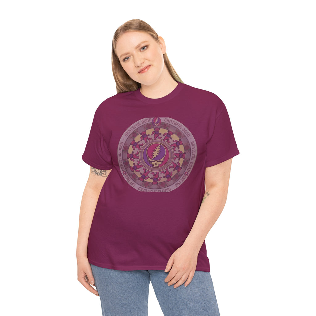 Grateful Dead Steal Your Face Mandala Tee | Psychedelic Band Shirt