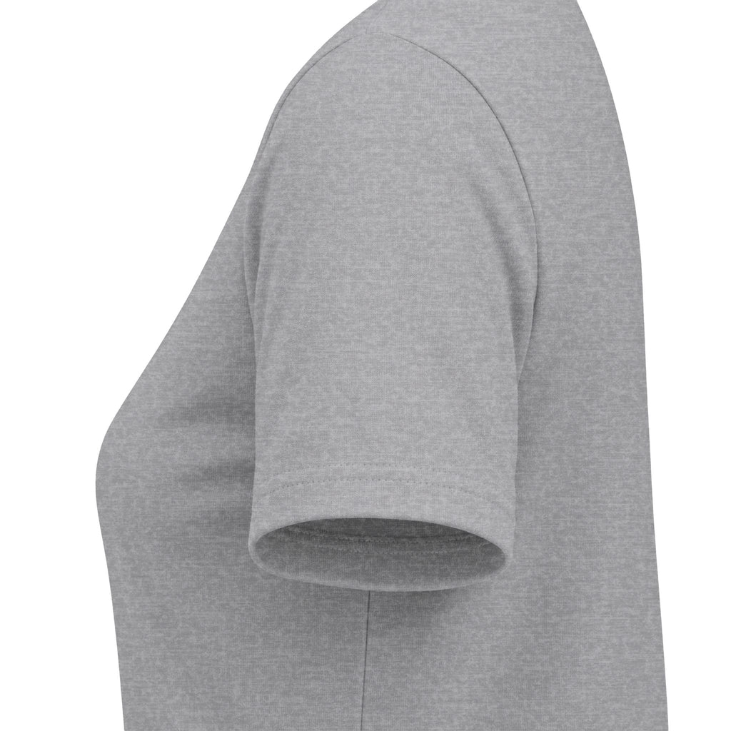 Minimal Grey Crewneck Tee | Plain Basic Women's T-Shirt, Soft Heather