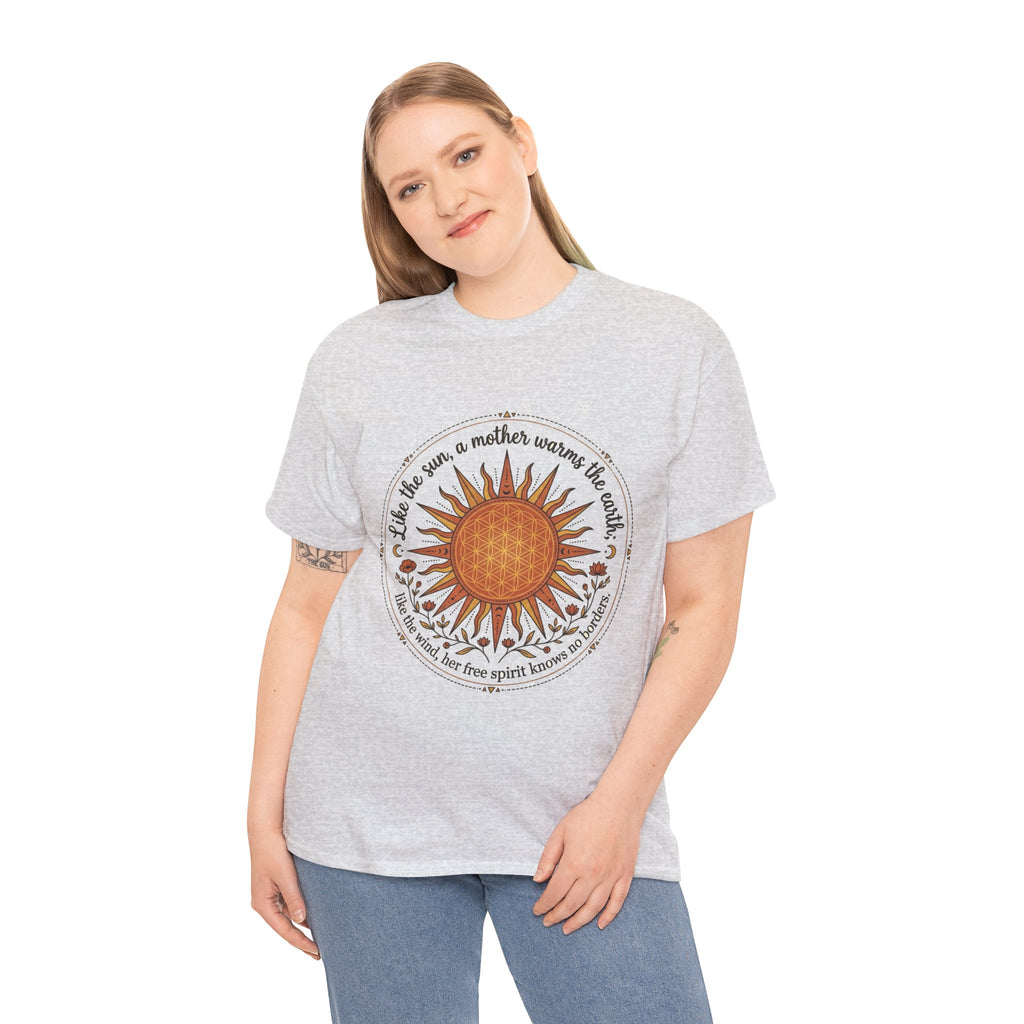 Sunflower Mandala Tee | Sunburst Floral Graphic Shirt