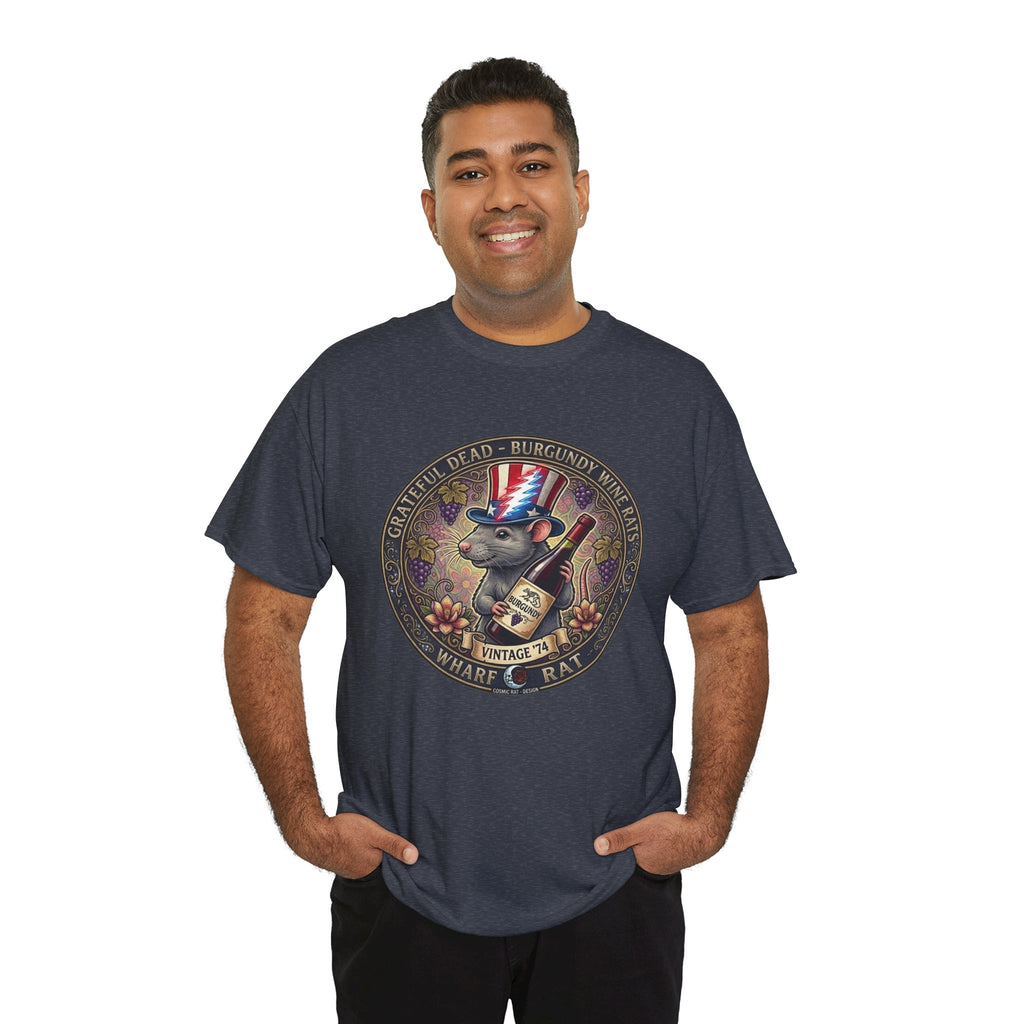 Wharf Rat Graphic Tee | Vintage Americana rat with top hat and bottle