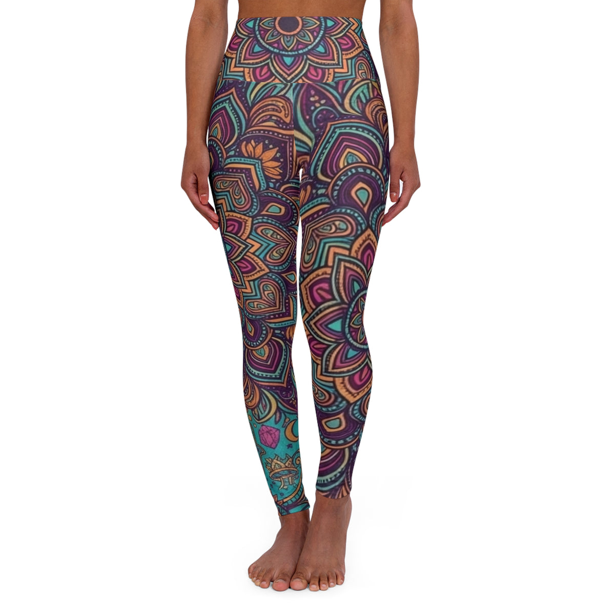 Colorful Mandala Paisley Pattern Leggings